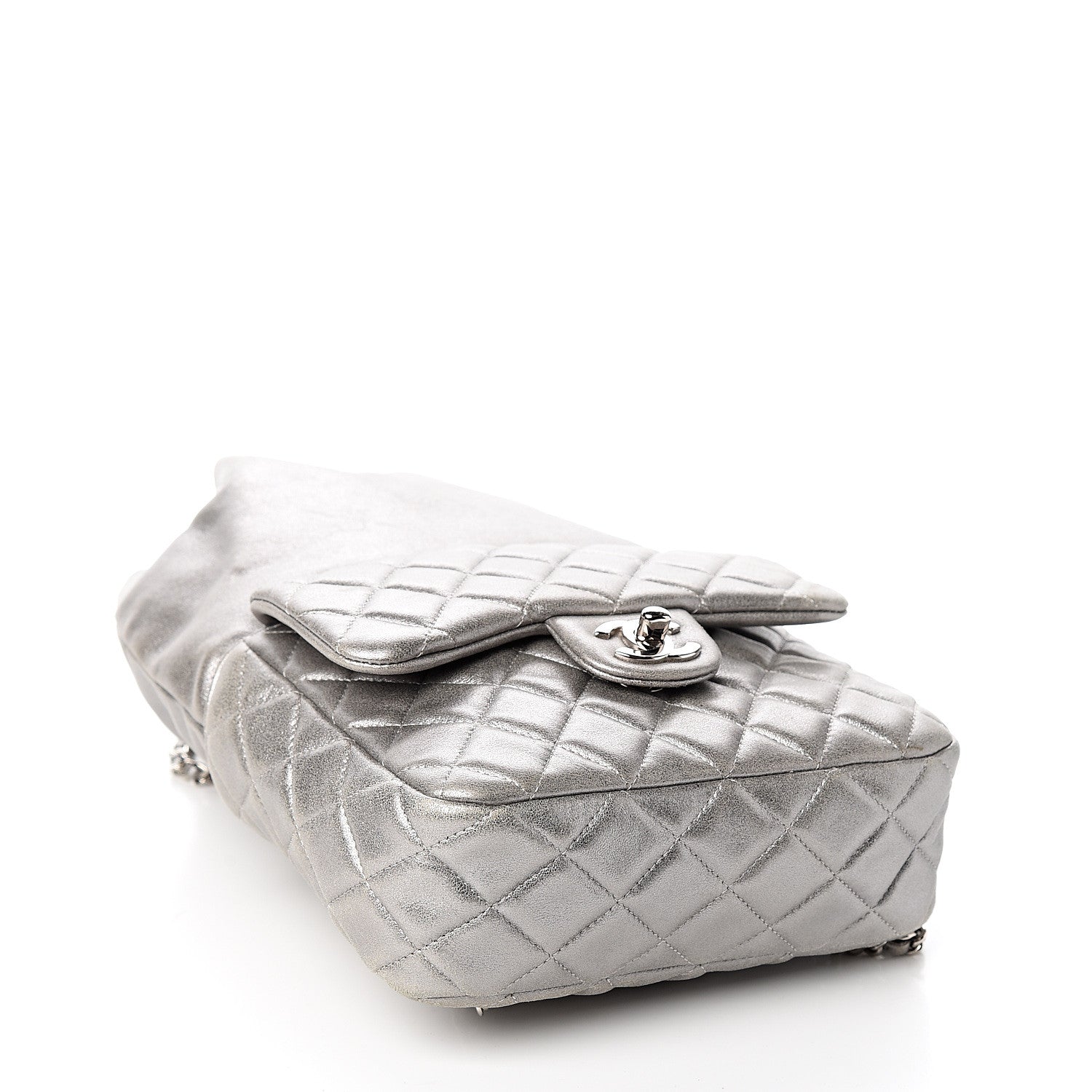 Chanel Metallic Lambskin Quilted Small In Seoul Backpack Silver 3 of 9