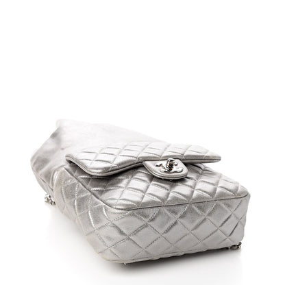 Chanel Metallic Lambskin Quilted Small In Seoul Backpack Silver 3 of 9