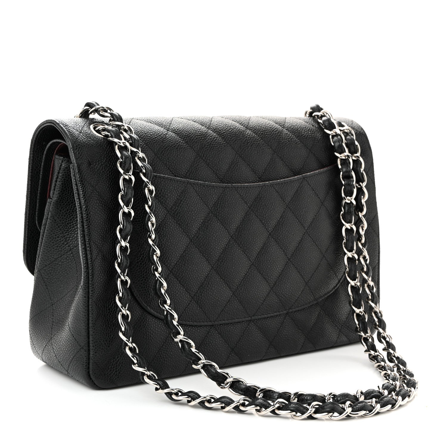 Chanel Caviar Quilted Jumbo Double Flap Black 2 of 10