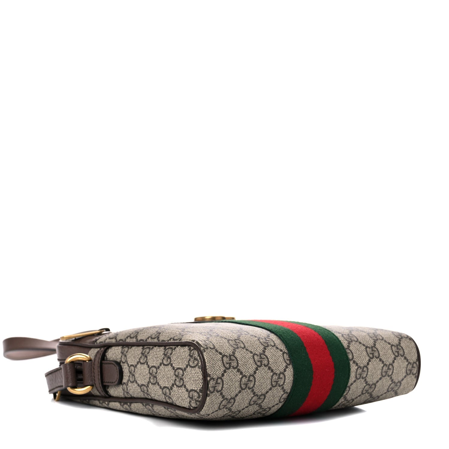 Gucci GG Supreme Monogram Web Small Ophidia Messenger Bag Brown 4 of 13