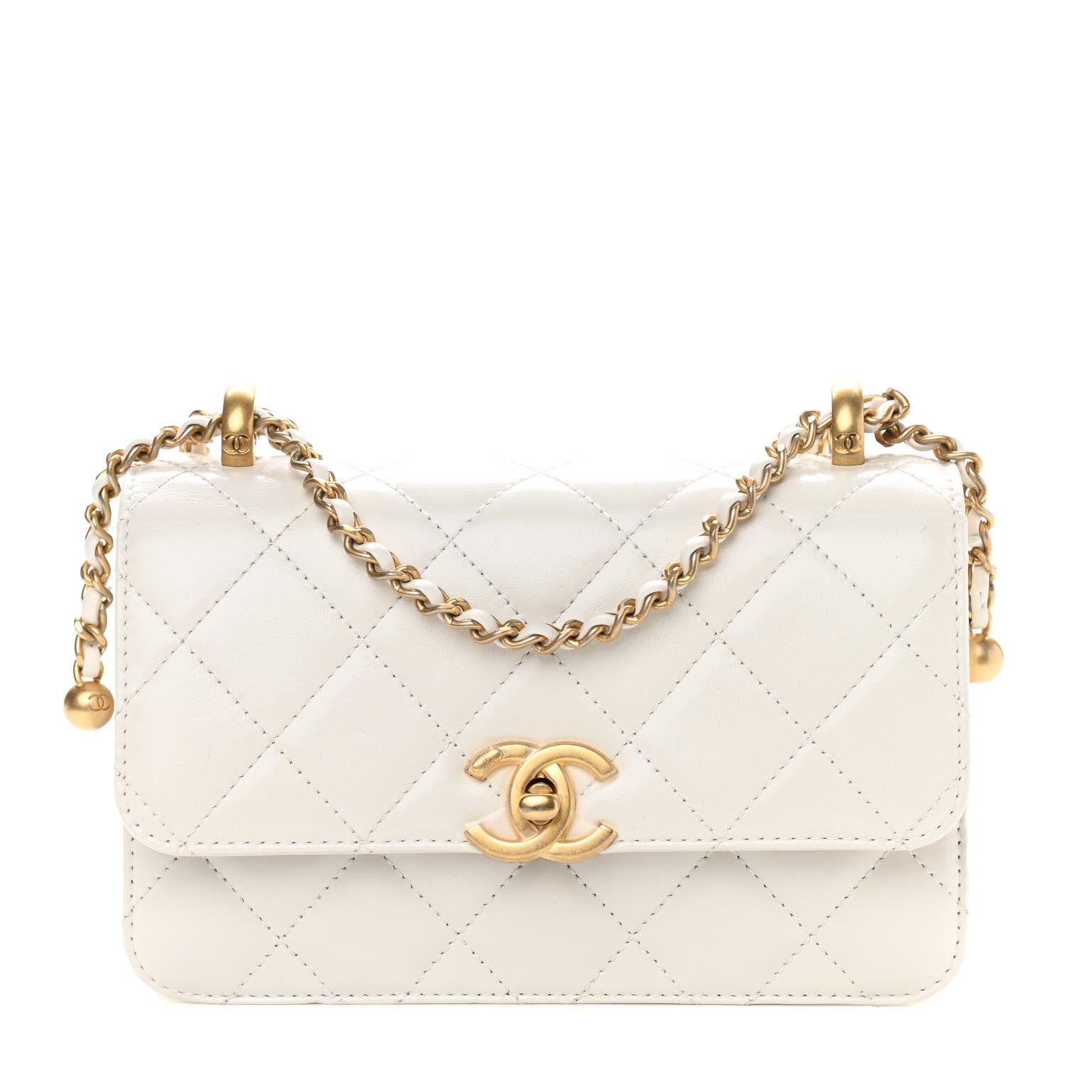 Chanel Calfskin Quilted Mini Perfect Fit Flap White 1 of 9