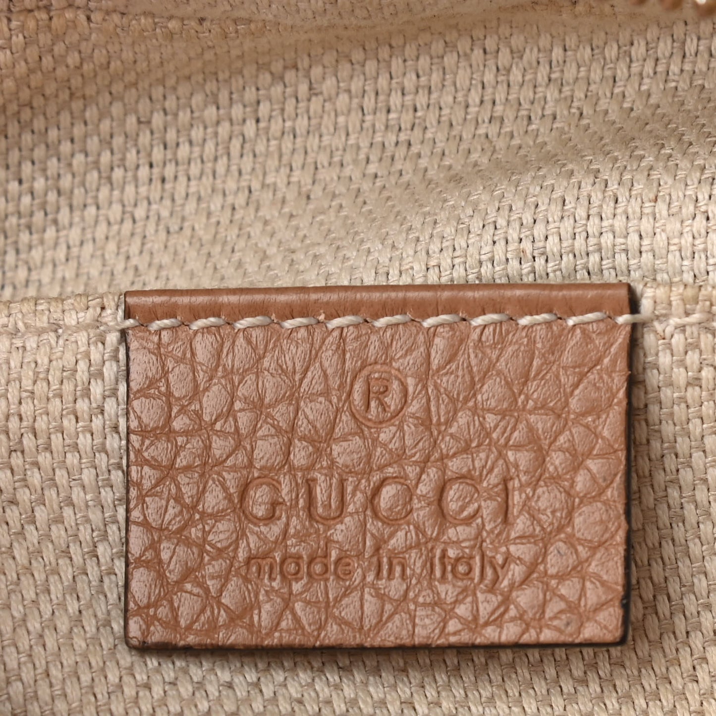 Pebbled Calfskin Small Soho Disco Bag Camelia