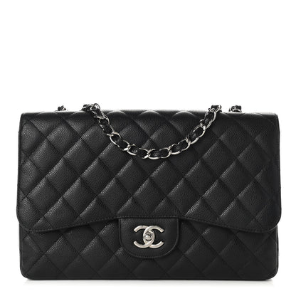 Chanel Caviar Quilted Jumbo Single Flap Black 1 of 11