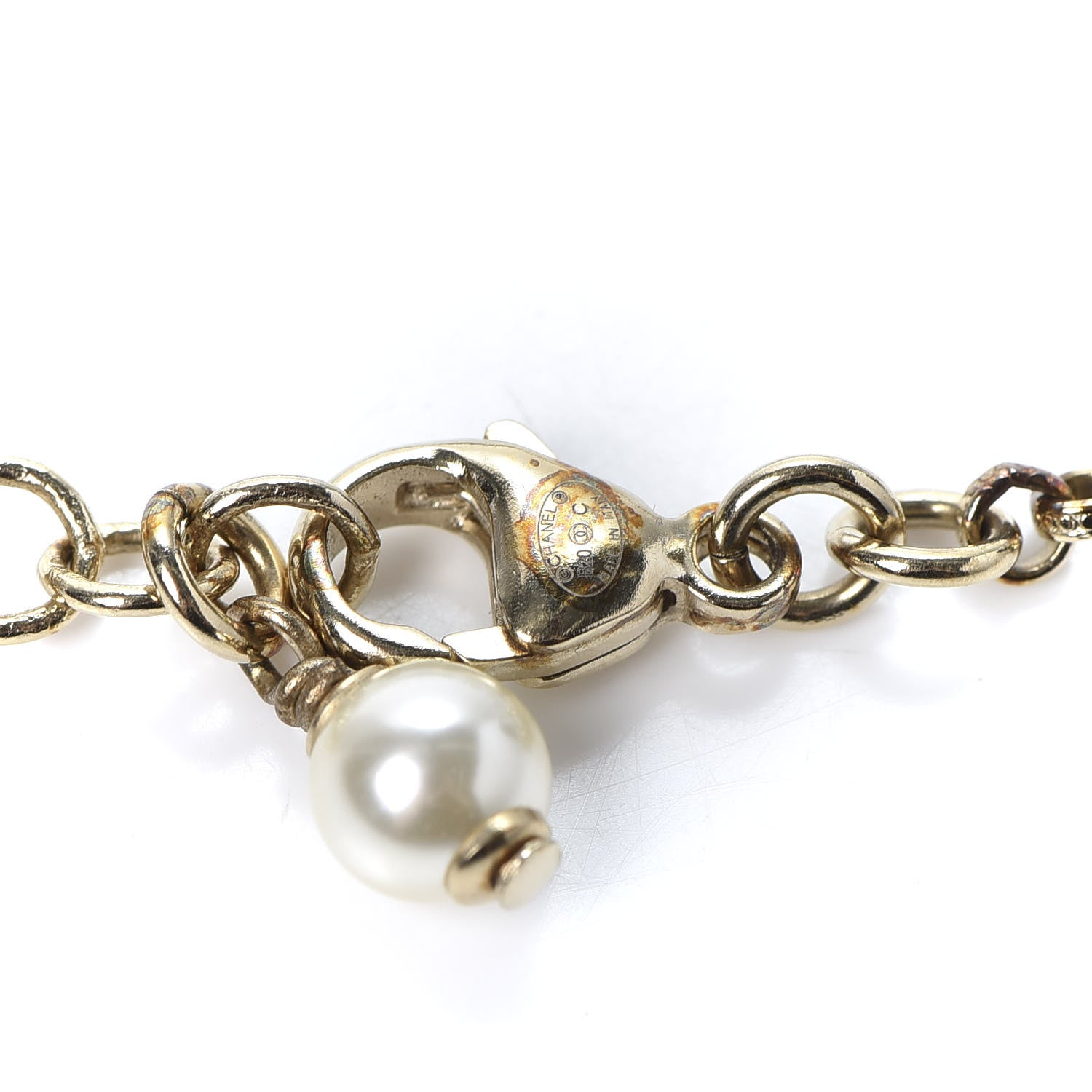 Chanel Pearl CC Camellia Express Bracelet Gold 4 of 5