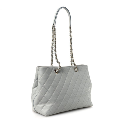Chanel Caviar Quilted Shopping Tote Light Green 3 of 14