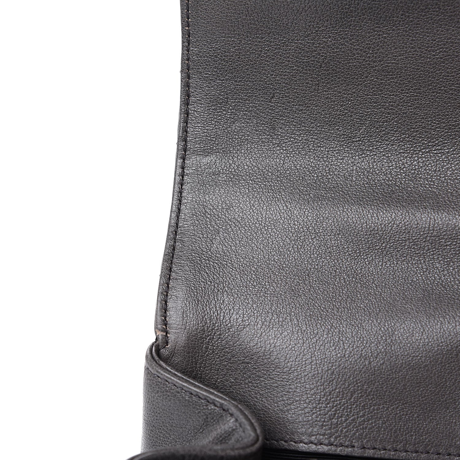 Saint Laurent Sheepskin Matelasse Chevron Monogram Medium College Bag Light Coal 12 of 13