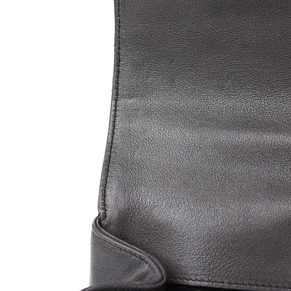 Saint Laurent Sheepskin Matelasse Chevron Monogram Medium College Bag Light Coal 12 of 13