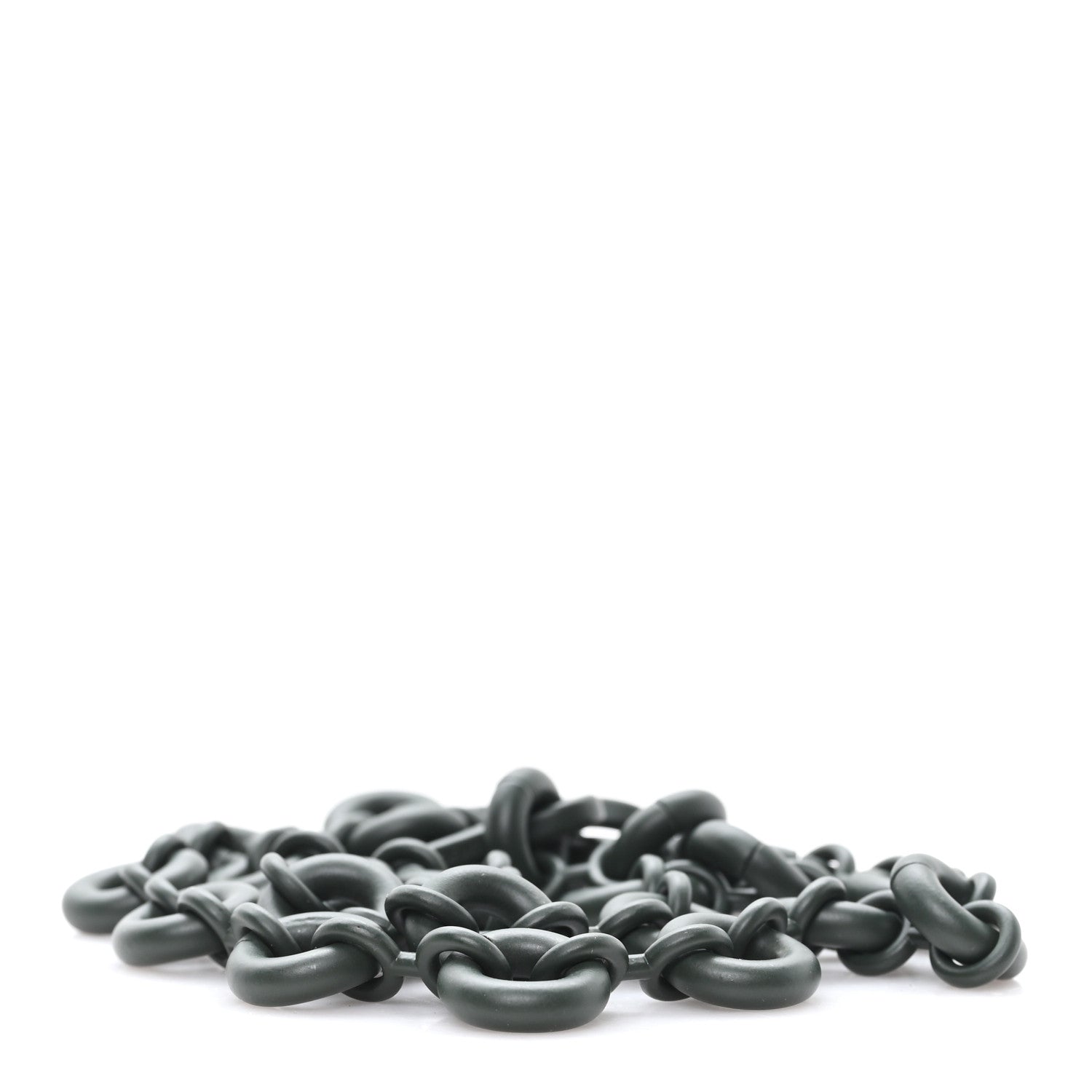Loewe Brass Monochrome Donut Chain Shoulder Strap Olive Green 2 of 4