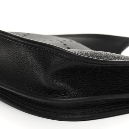 Hermes Taurillon Clemence Evelyne III PM Black 10 of 11