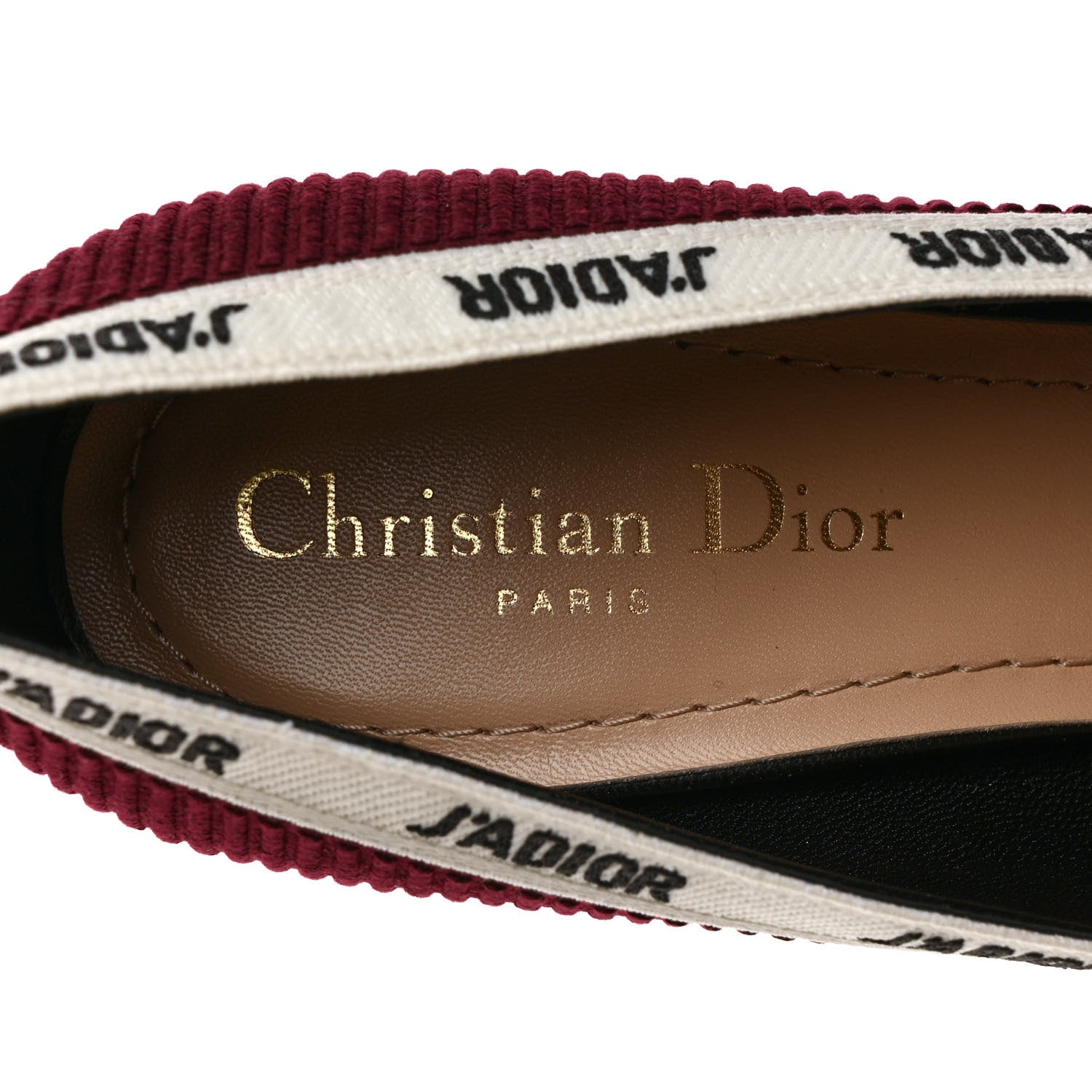 Christian Dior Technical Canvas Ribbon J'Adior 65mm Pumps 38 Rouge Black 7 of 9