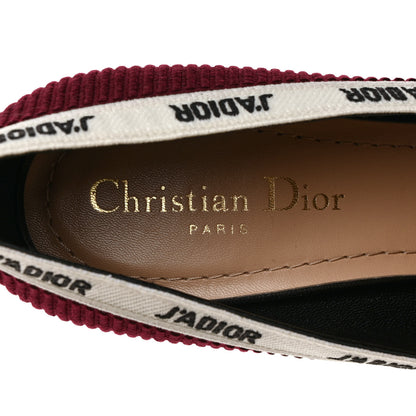 Christian Dior Technical Canvas Ribbon J'Adior 65mm Pumps 38 Rouge Black 7 of 9