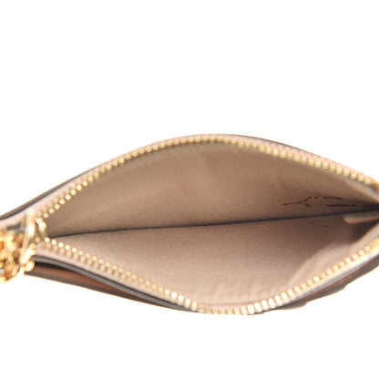 Chloe Grained Calfskin Drew Card Holder Cement Pink 5 of 8