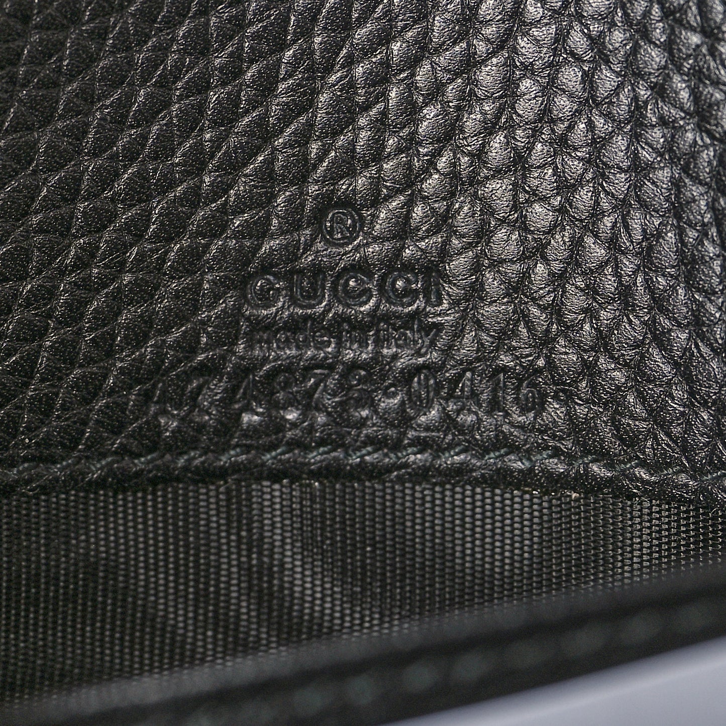 Grained Calfskin L'aveugle Par Amour Chain Wallet Black