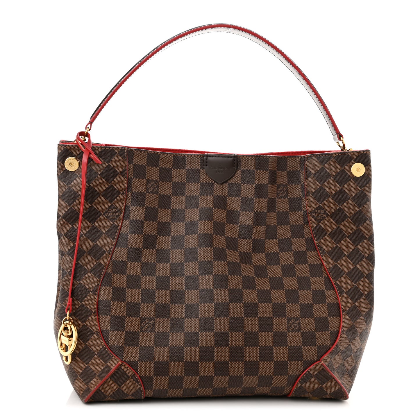 Damier Ebene Caissa Hobo Cherry