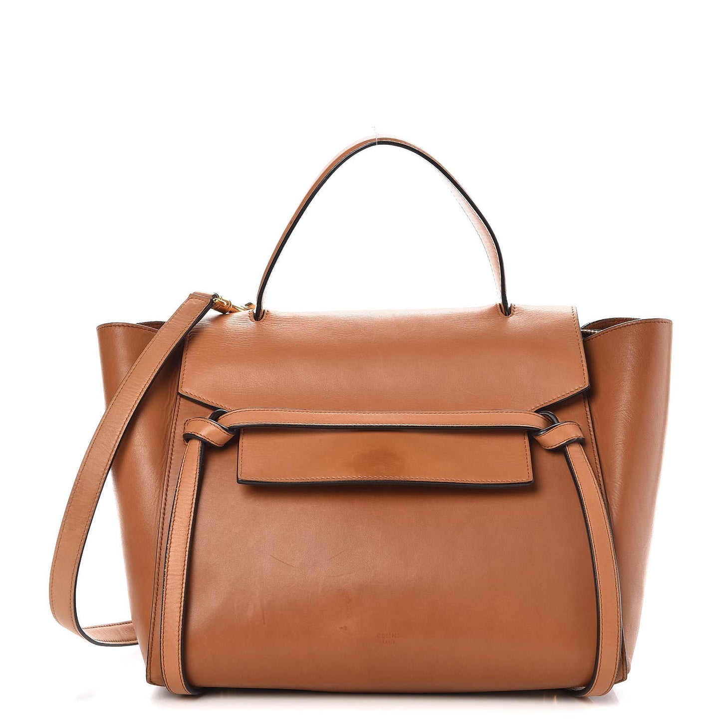 Natural Calfskin Mini Belt Bag Tan