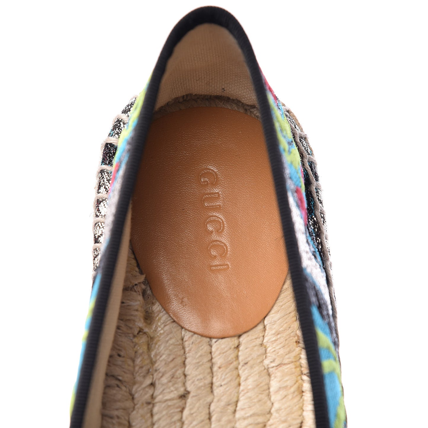 Tapestry Brocade Blind For Love Espadrilles 38 Acquamarine Green Black