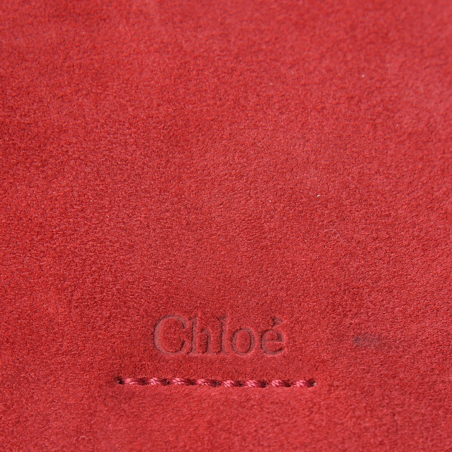 Suede Calfskin Small Faye Shoulder Bag Tulip Red