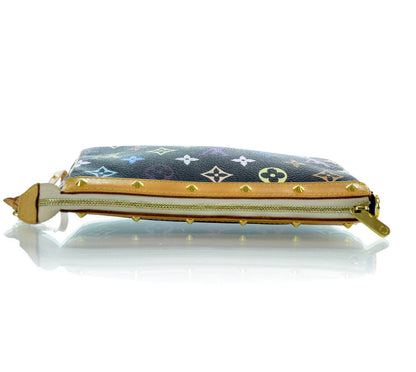 Louis Vuitton Monogram Multicolor Pochette Accessories Black 7 of 11