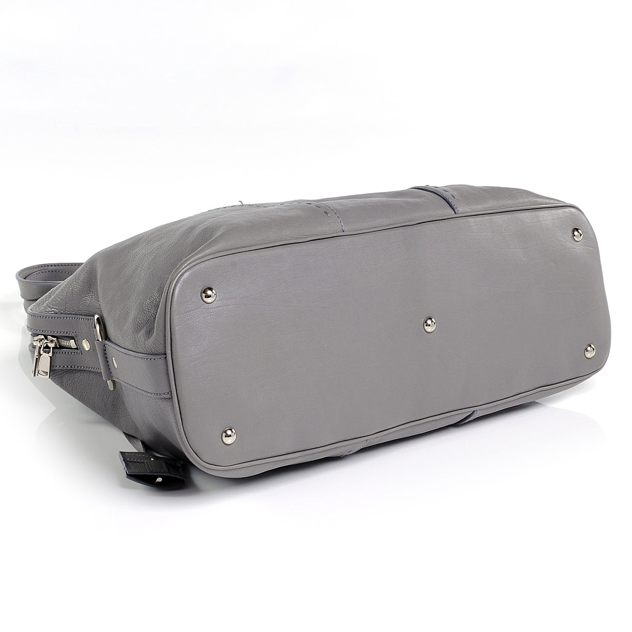 Leather Oversized Muse Grey