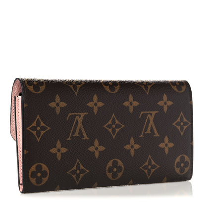 Louis Vuitton Monogram Emilie Wallet Rose Ballerine 3 of 14