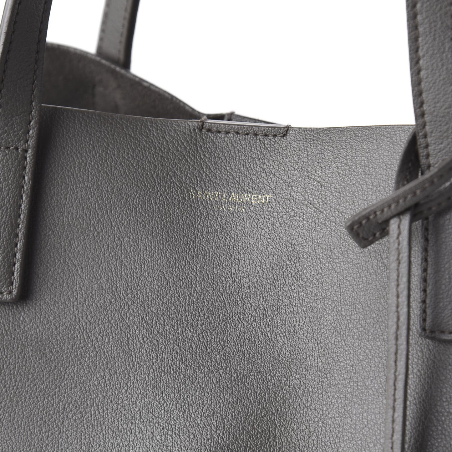 Calfskin Large Shopping Tote Fog
