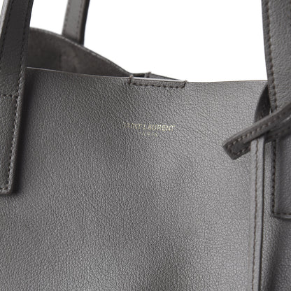 Saint Laurent Calfskin Large Shopping Tote Fog 9 of 11