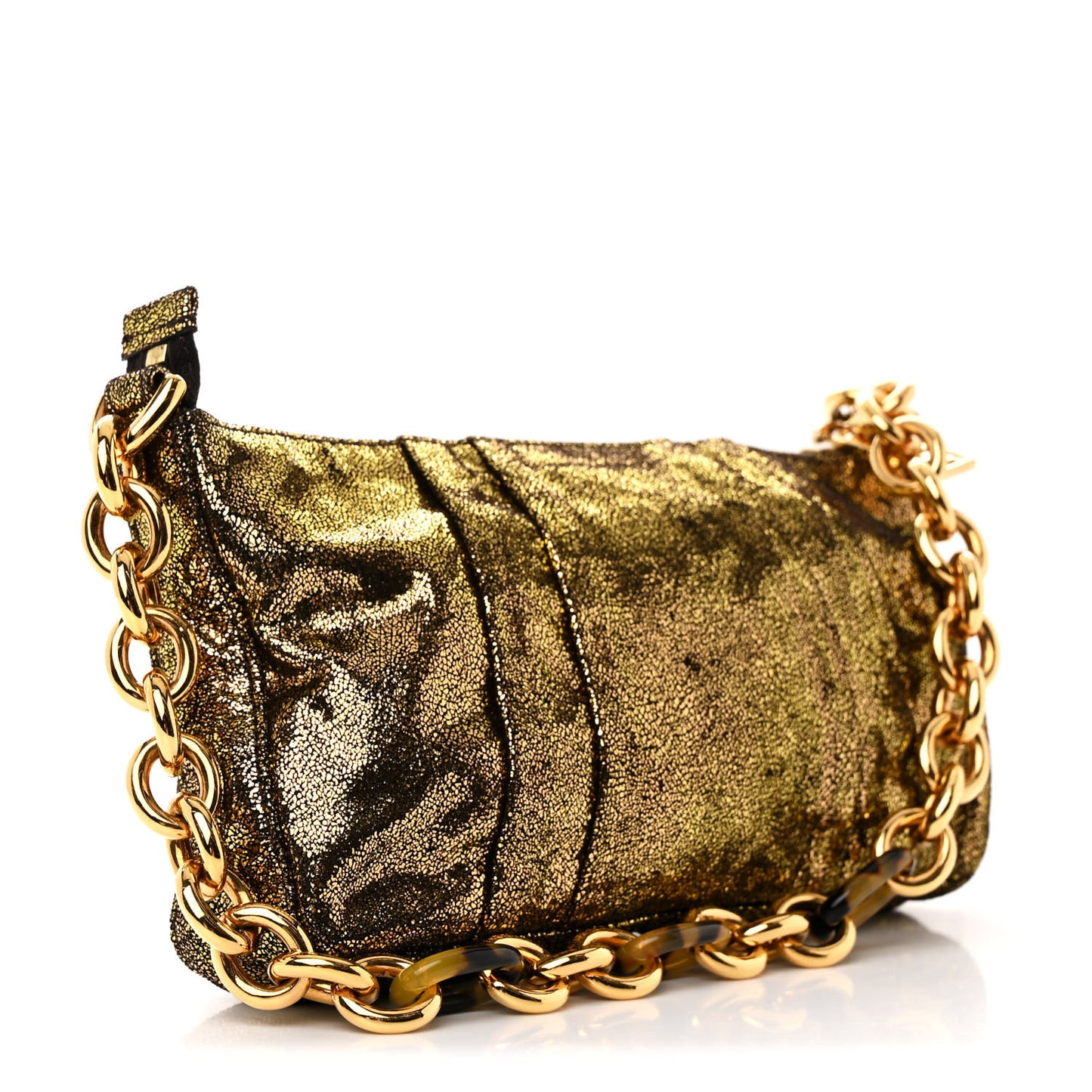 Metallic Canvas Pochette Gold