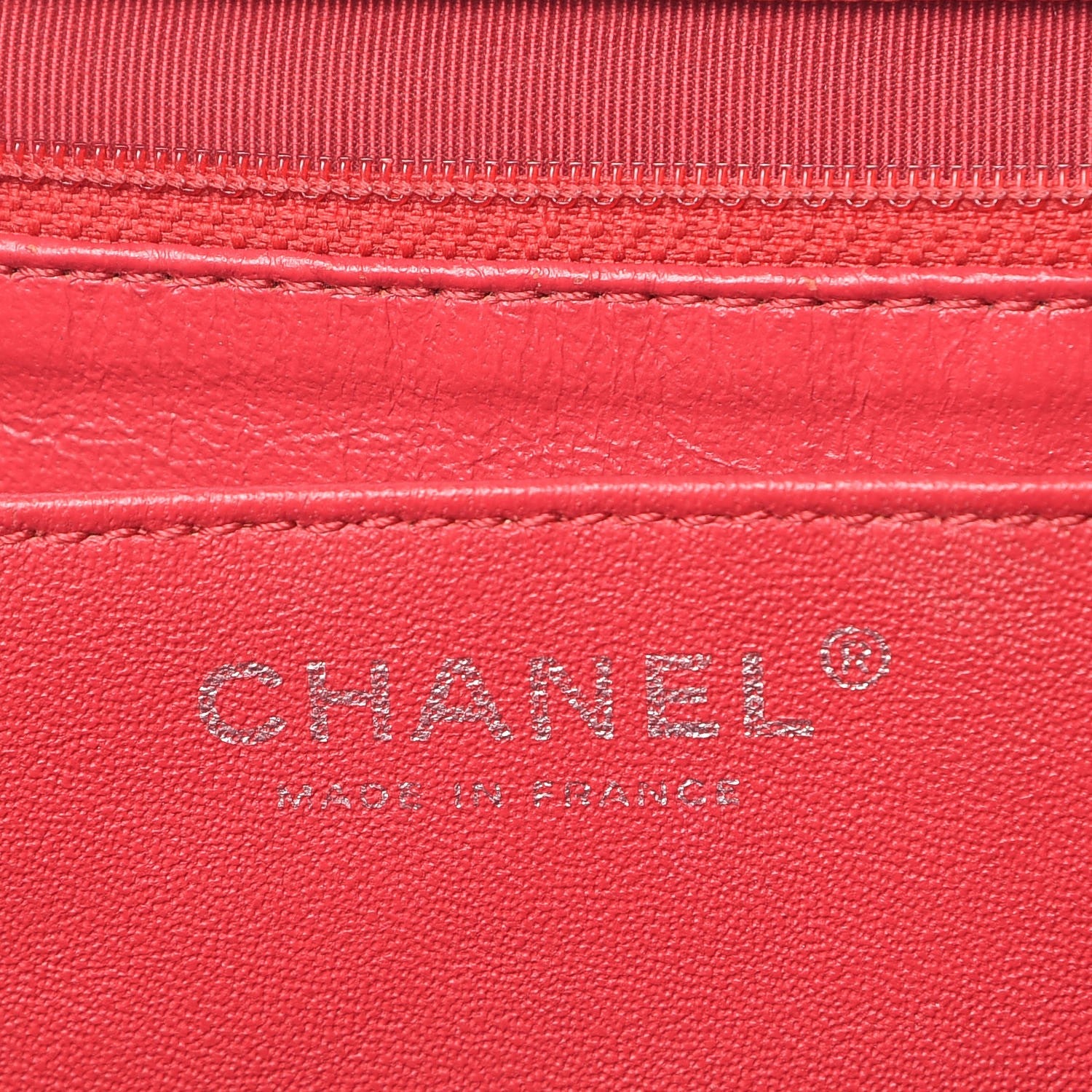 Chanel Washed Caviar Quilted Maxi Single Flap Fuchsia 6 of 7