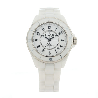Chanel Stainless Steel Ceramic 38mm J12 Automatic Watch White 1 of 5