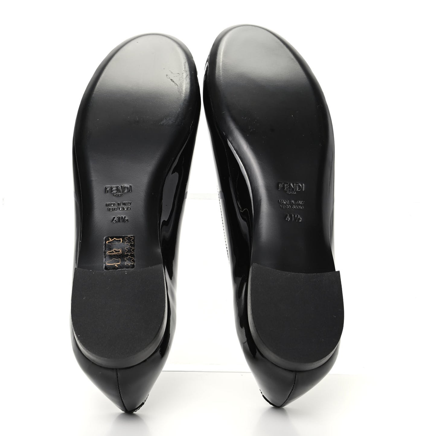 Patent Ballerina Flats 41.5 Black