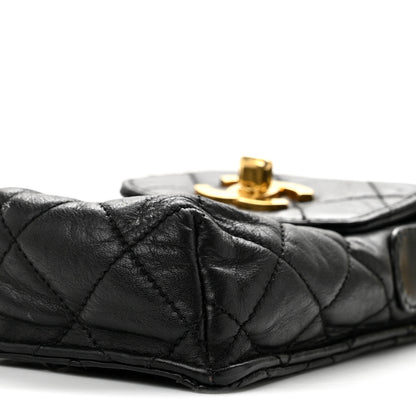 Chanel Lambskin Quilted Phone Holder Black 8 of 13