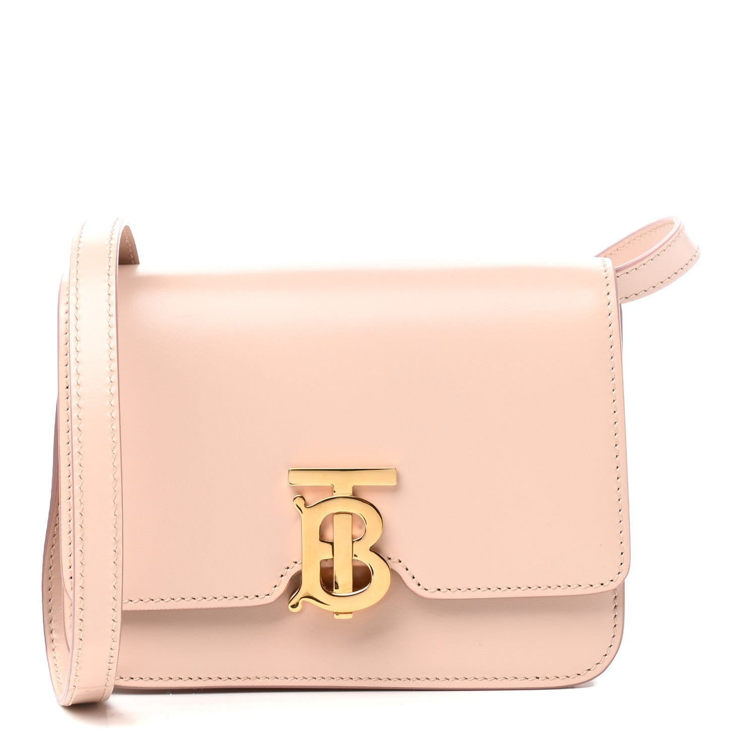 Burberry Calfskin Small TB Bag Rose Beige 1 of 9