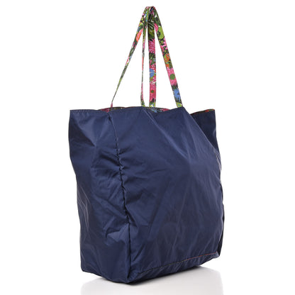 Prada Tessuto Nylon Floral Print BYOBag Shopping Tote 5 of 10