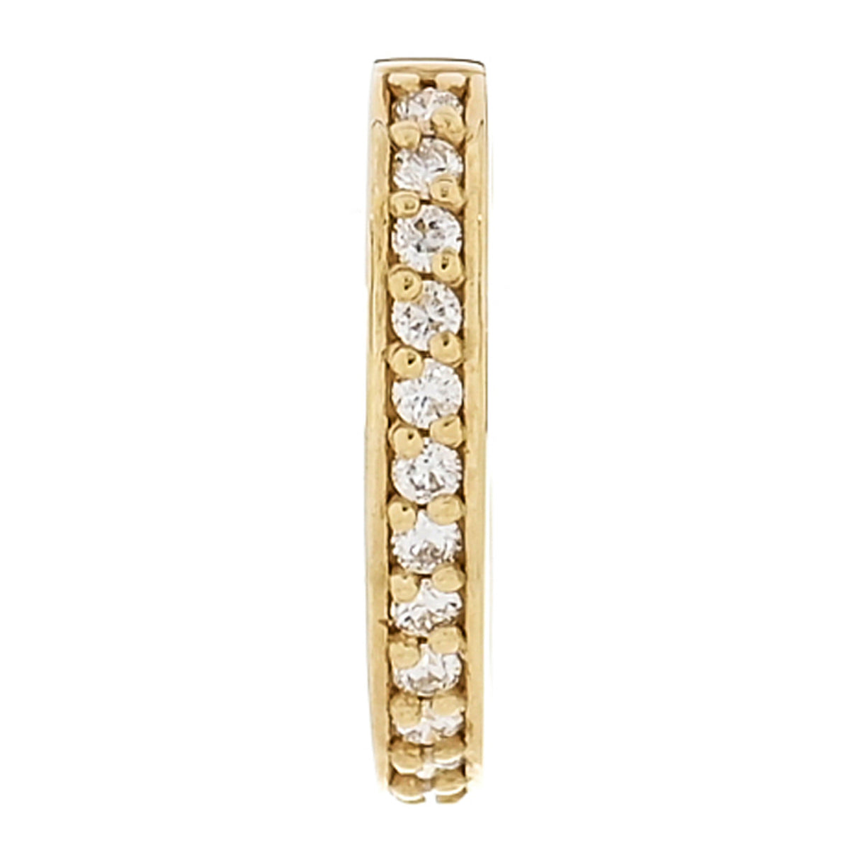 Anita Ko 18K Yellow Gold Diamond Single Row Ear Cuff Earring 1 of 5
