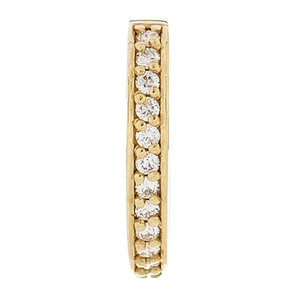 Anita Ko 18K Yellow Gold Diamond Single Row Ear Cuff Earring 1 of 5