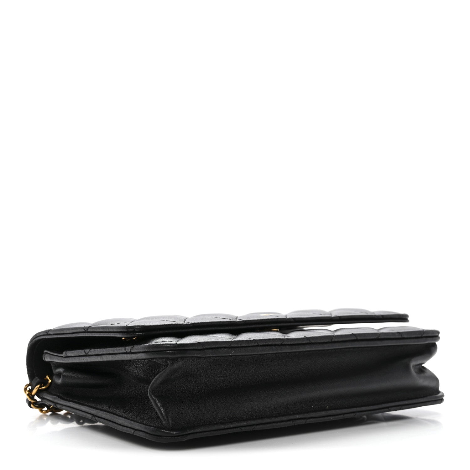 Chanel Lambskin Quilted Wallet On Chain WOC Black 4 of 11