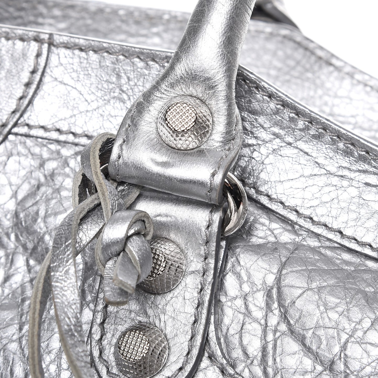 Agneau Giant 12 Silver Hardware City Gris Aluminum