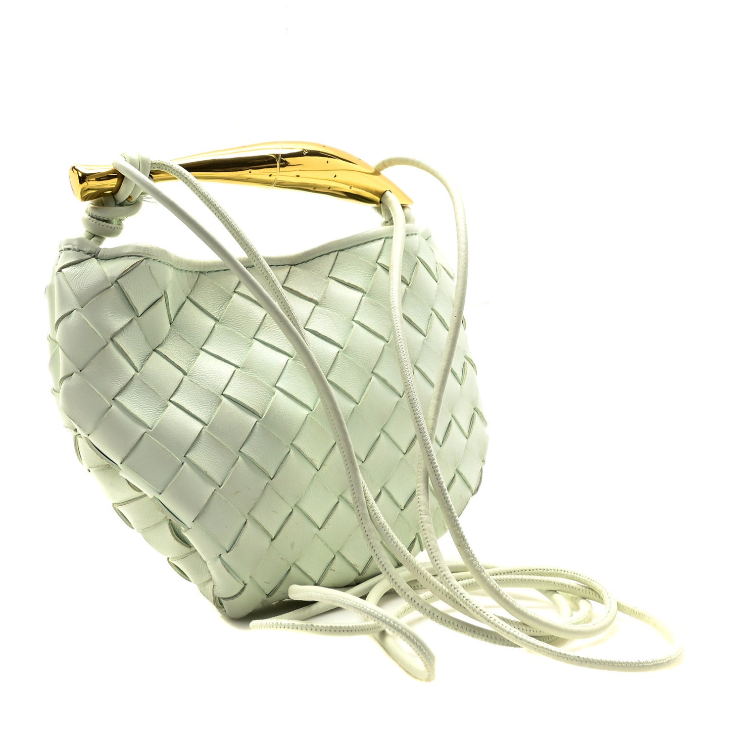Nappa Intrecciato Mini Sardine Bag Fresh Mint