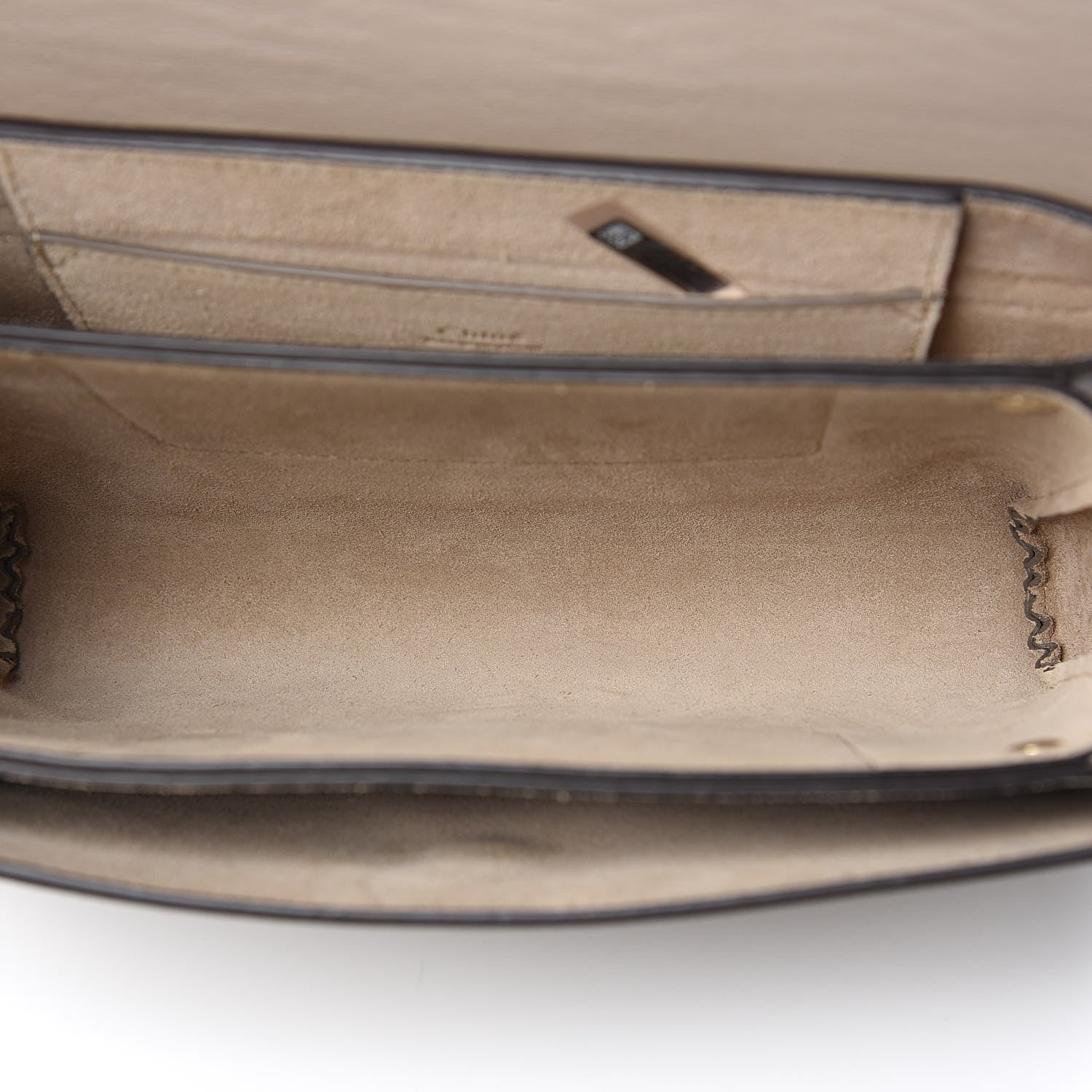 Chloe Suede Calfskin Small Faye Shoulder Bag Motty Grey 5 of 11