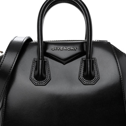 Givenchy Shiny Lord Calfskin Mini Antigona Black 7 of 9
