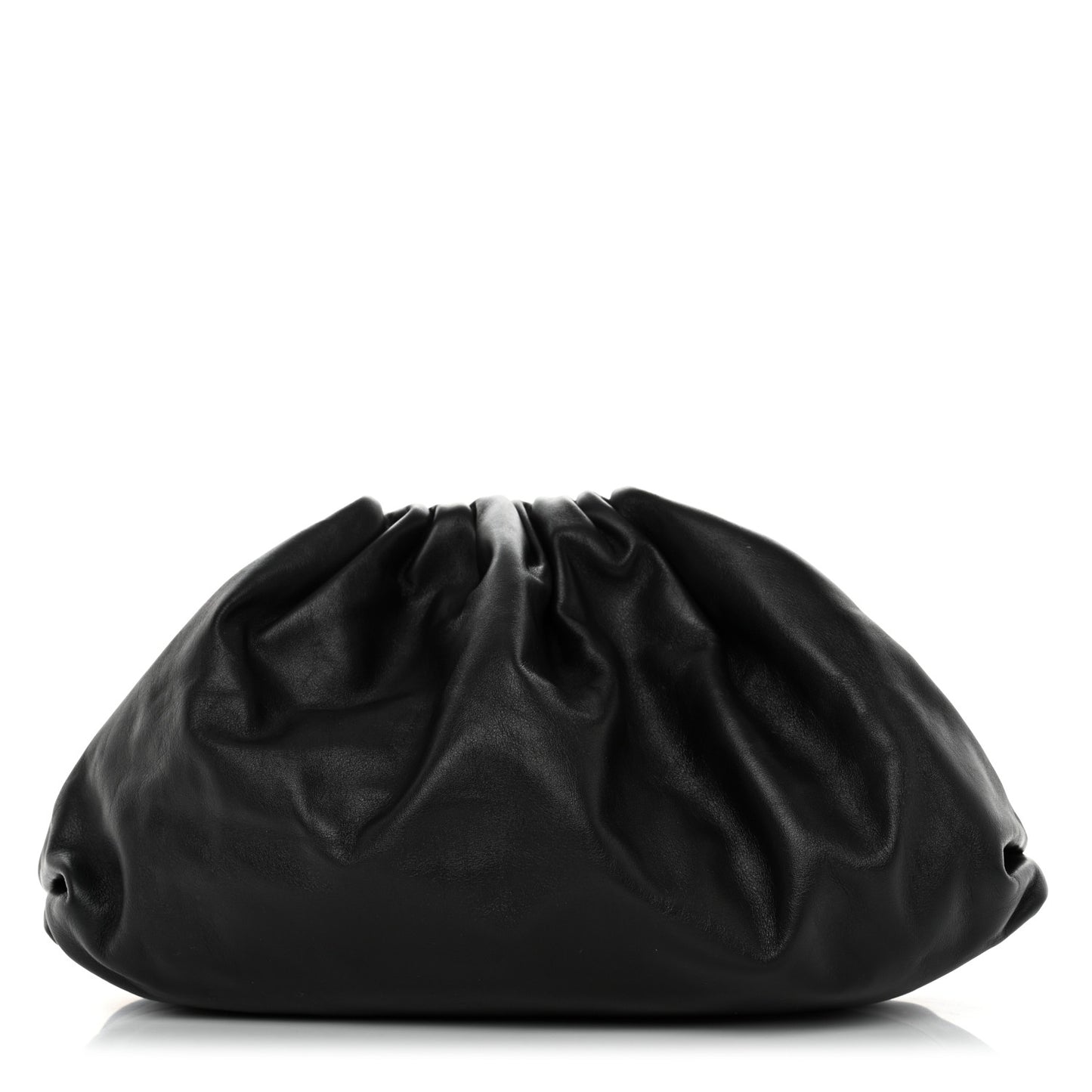 Smooth Butter Calf The Pouch Oversized Clutch Black