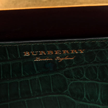 Burberry Alligator Small Frame Bag Dark Green 6 of 9