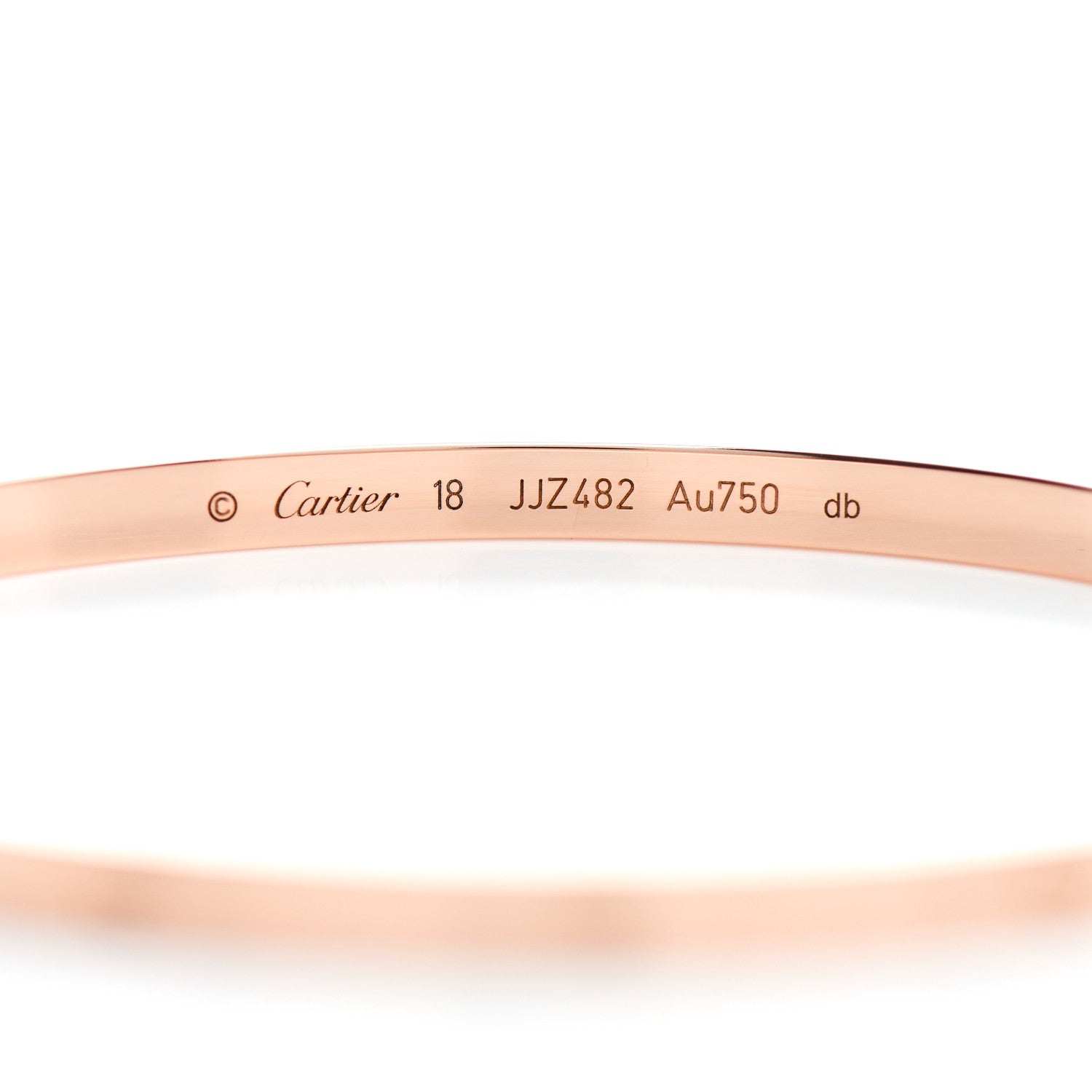 Cartier 18K Pink Gold Small LOVE Bracelet 18 4 of 5