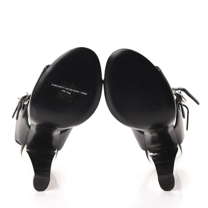 Chanel Lambskin CC Heel Sandals 40.5 Black 6 of 9