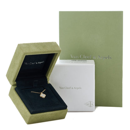Van Cleef & Arpels 18K Yellow Gold Mother of Pearl Sweet Alhambra Pendant Necklace 5 of 5