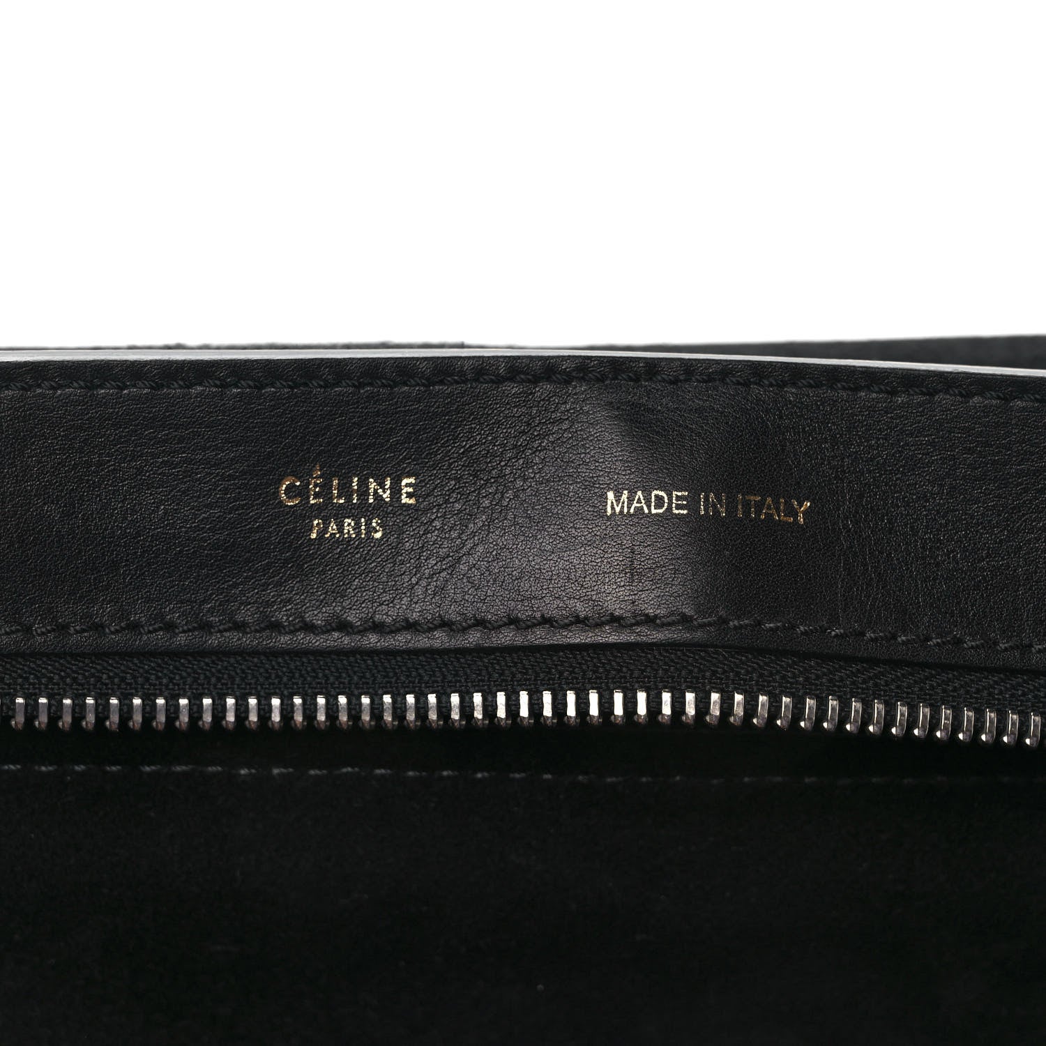 Celine Elephant Calfskin Medium Tri-Color Trapeze Black Beige 6 of 13