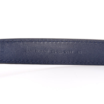 Christian Dior Calfskin D Fence Belt 85 Navy 4 of 10