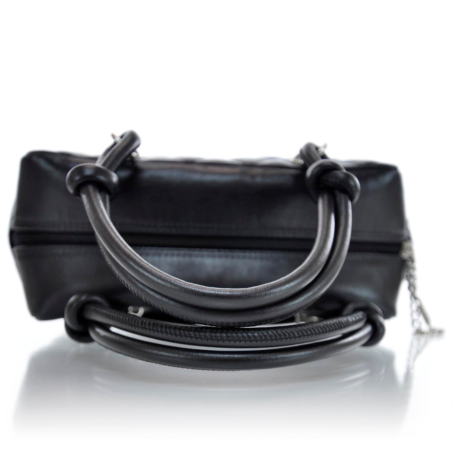 Chanel Calfskin Quilted Small Cambon Bowler Black 5 of 12