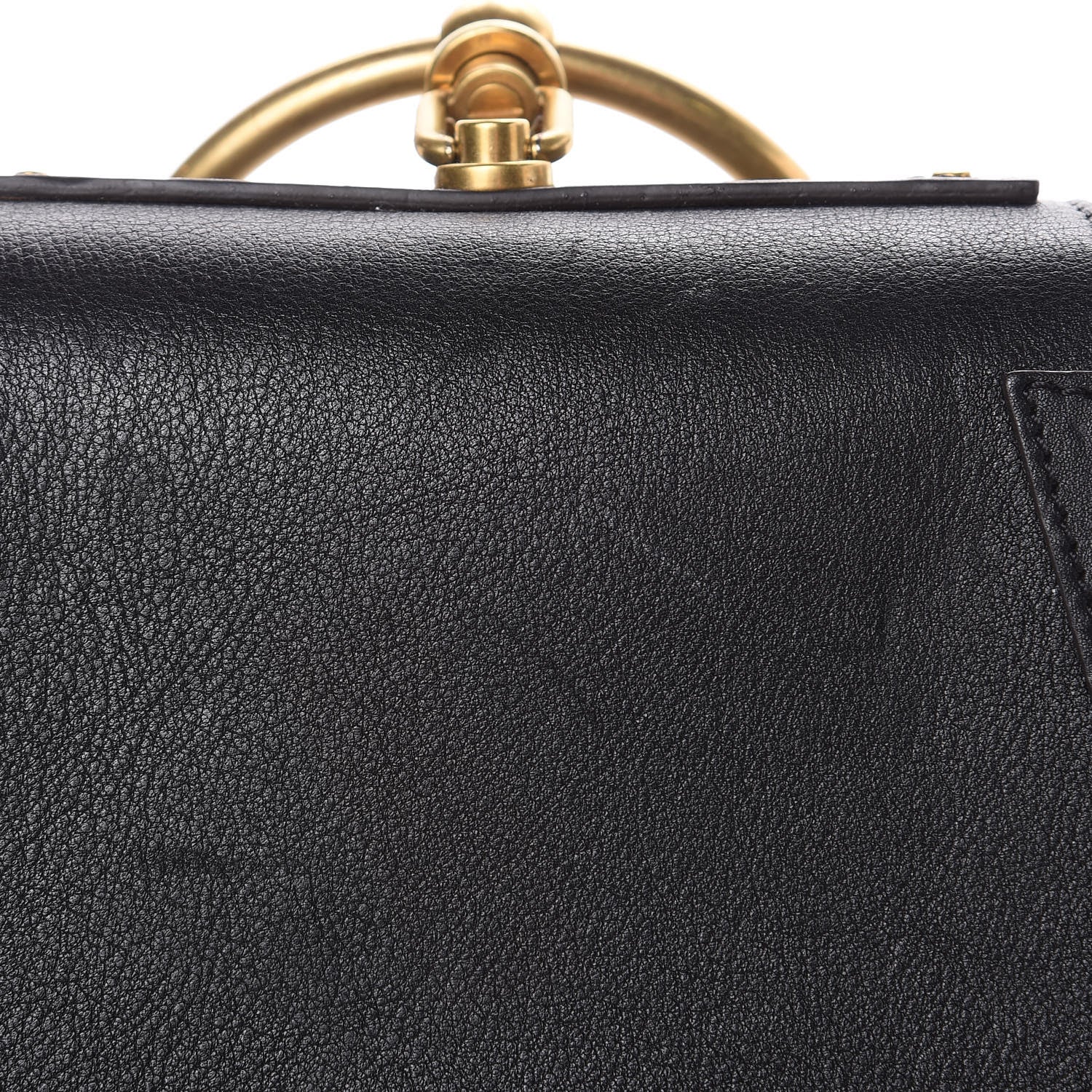 Chloe Calfskin Suede Small Nile Bracelet Bag Black 10 of 12