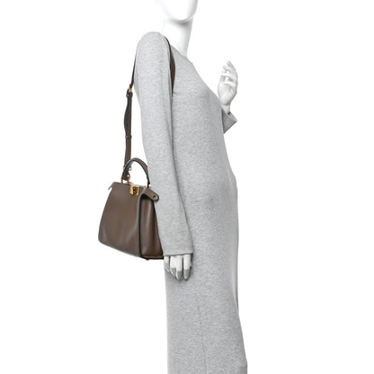 Fendi Vitello Tahiti Burro Bi-Color Medium Peekaboo Iconic Essentially Satchel Maya Camelia Confetto 2 of 9